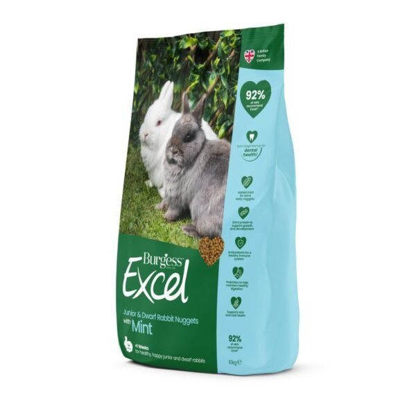 Burgess Excel Junior & Dwarf Rabbit Nuggets with Mint - Image 4